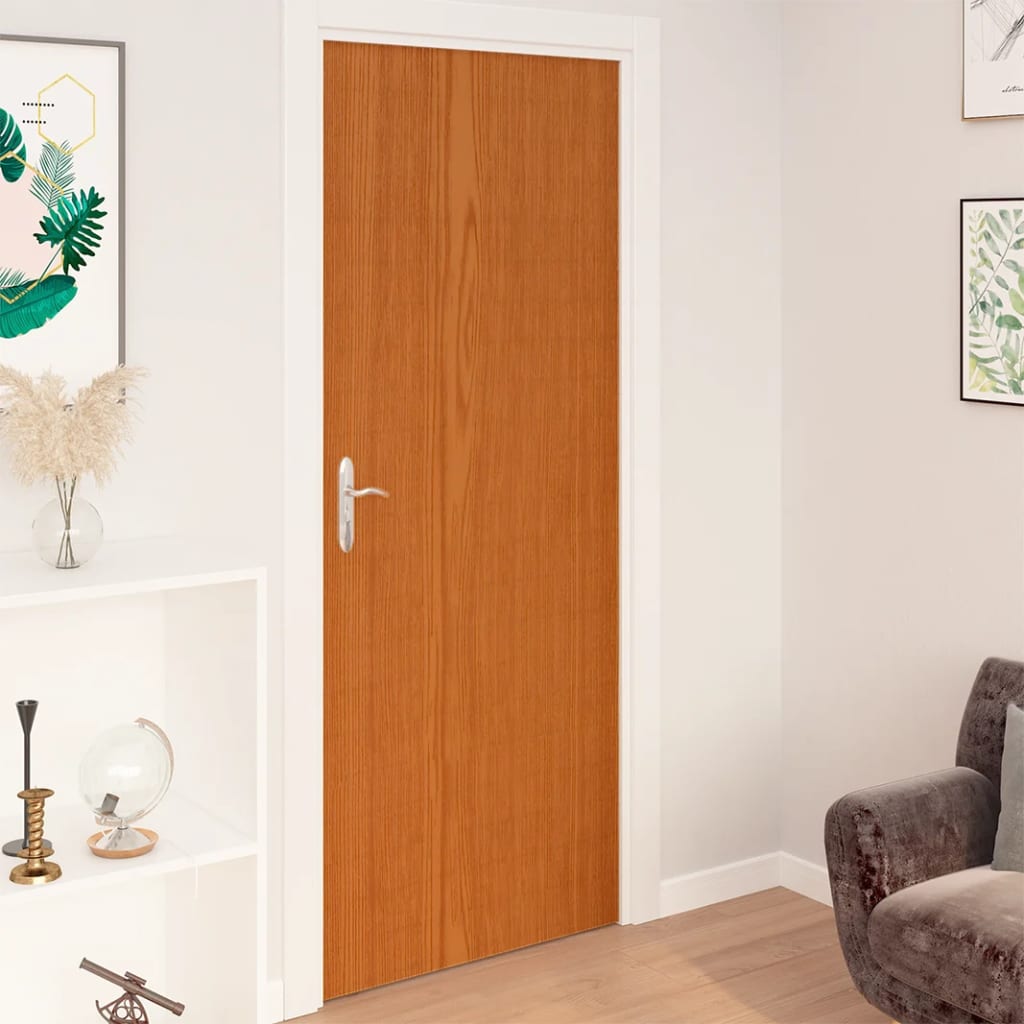 vidaXL Self-adhesive Door Films 2 pcs Light Oak 82.7"x35.4" PVC