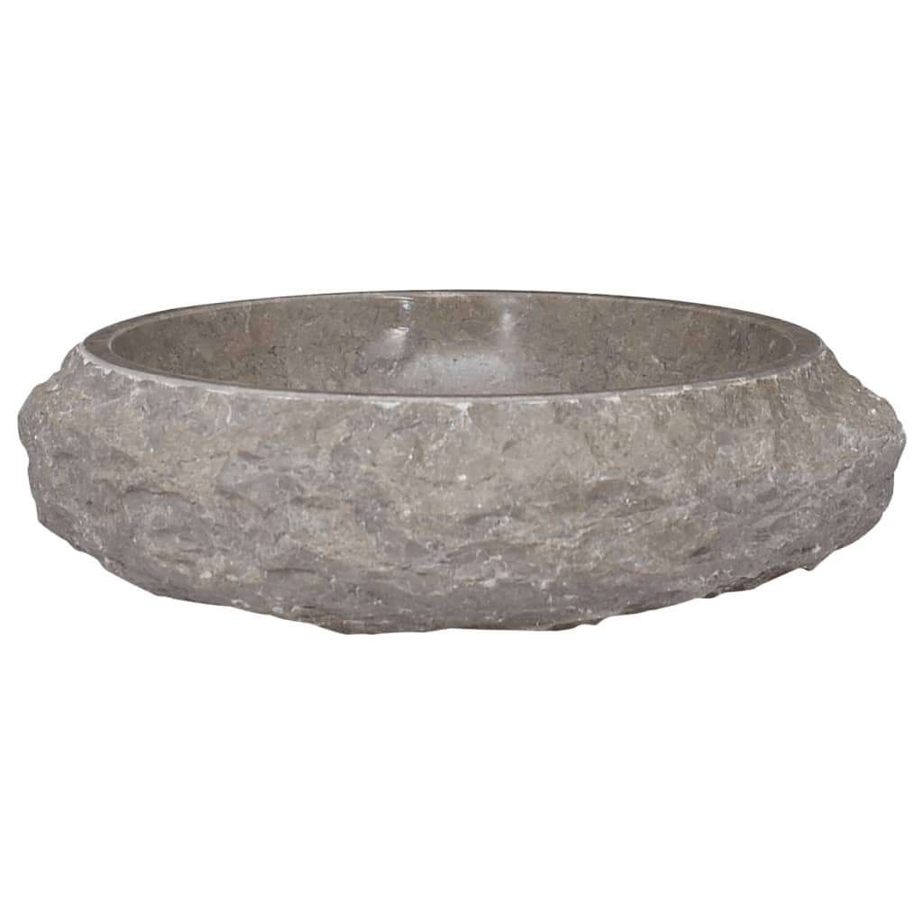 vidaXL Sink Gray  15.7"x4.7" Marble