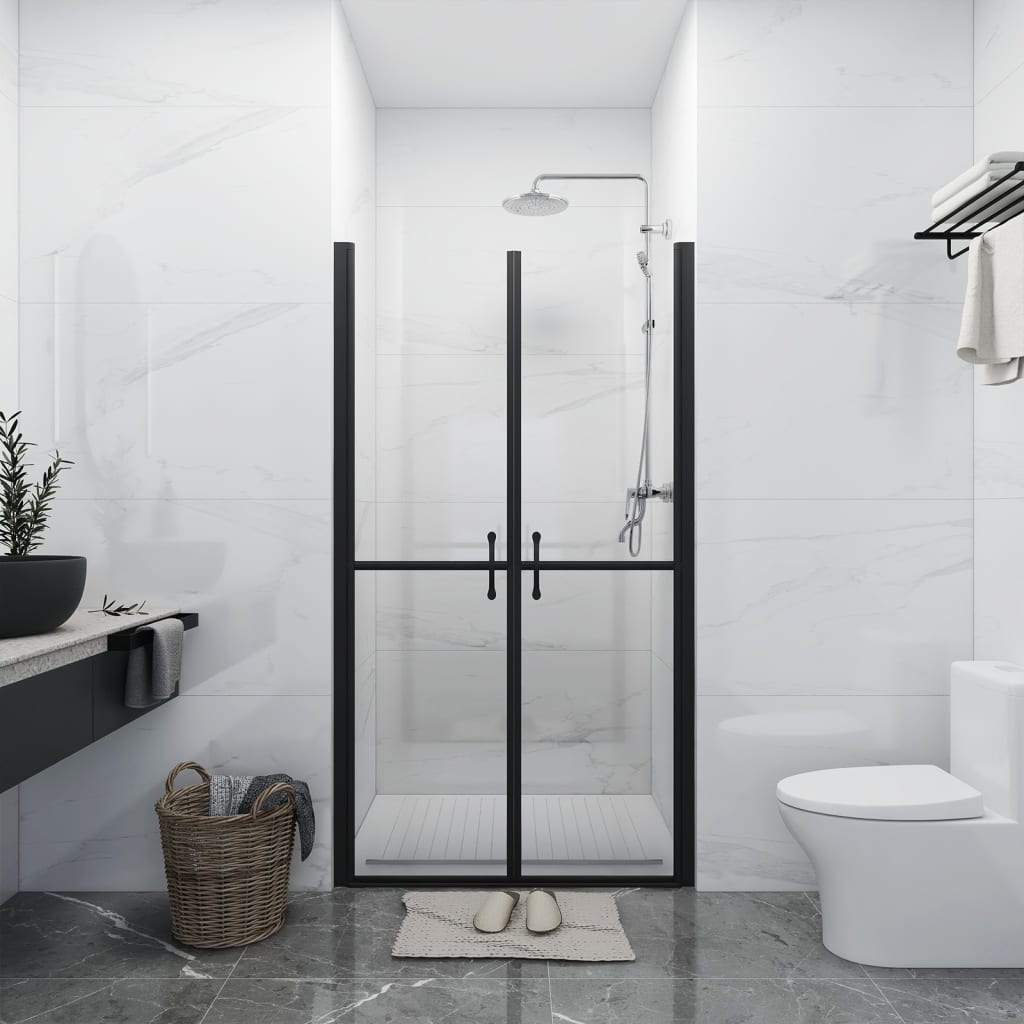 vidaXL Shower Door Clear ESG (26.8"-28")x74.8"