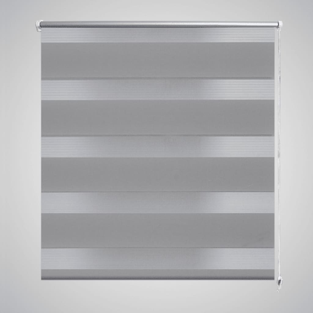 vidaXL Zebra Blind 31.5"x68.9" Gray