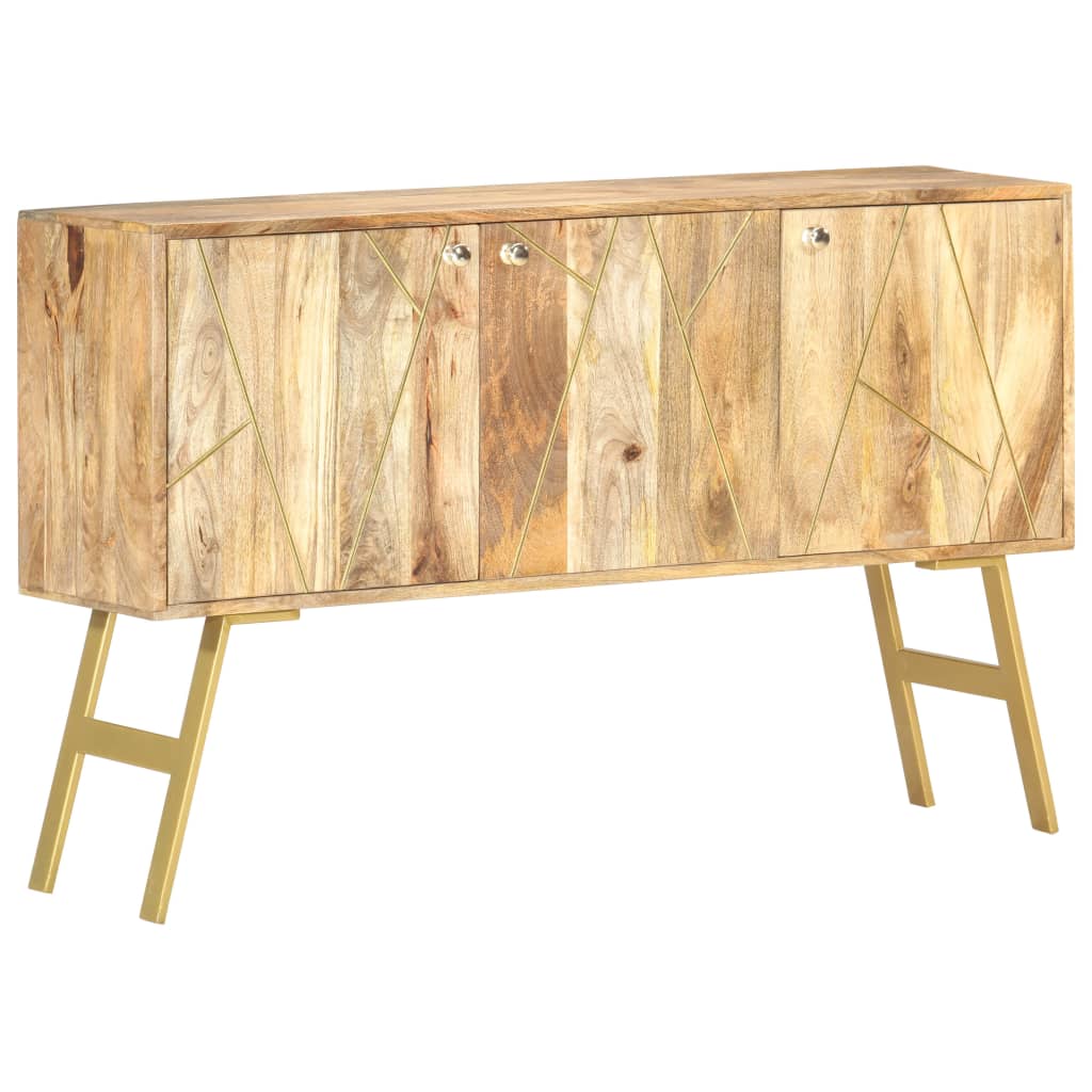 vidaXL Sideboard 46.5"x11.8"x29.5" Solid Mango Wood