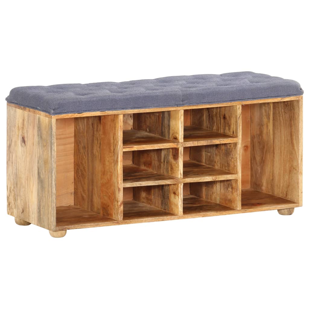 vidaXL Hall Bench 39.4"x13.8"x18.5" Solid Mango Wood