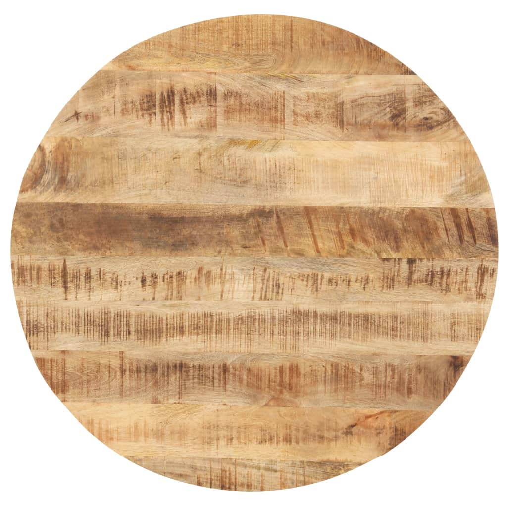 vidaXL Table Top Solid Wood Mango Round 0.98"-1.06" 15.7"