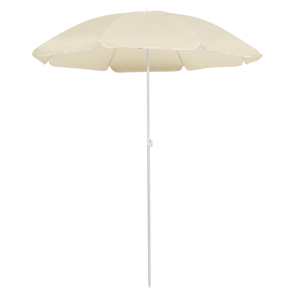 vidaXL Outdoor Parasol with Steel Pole Sand 70.9"