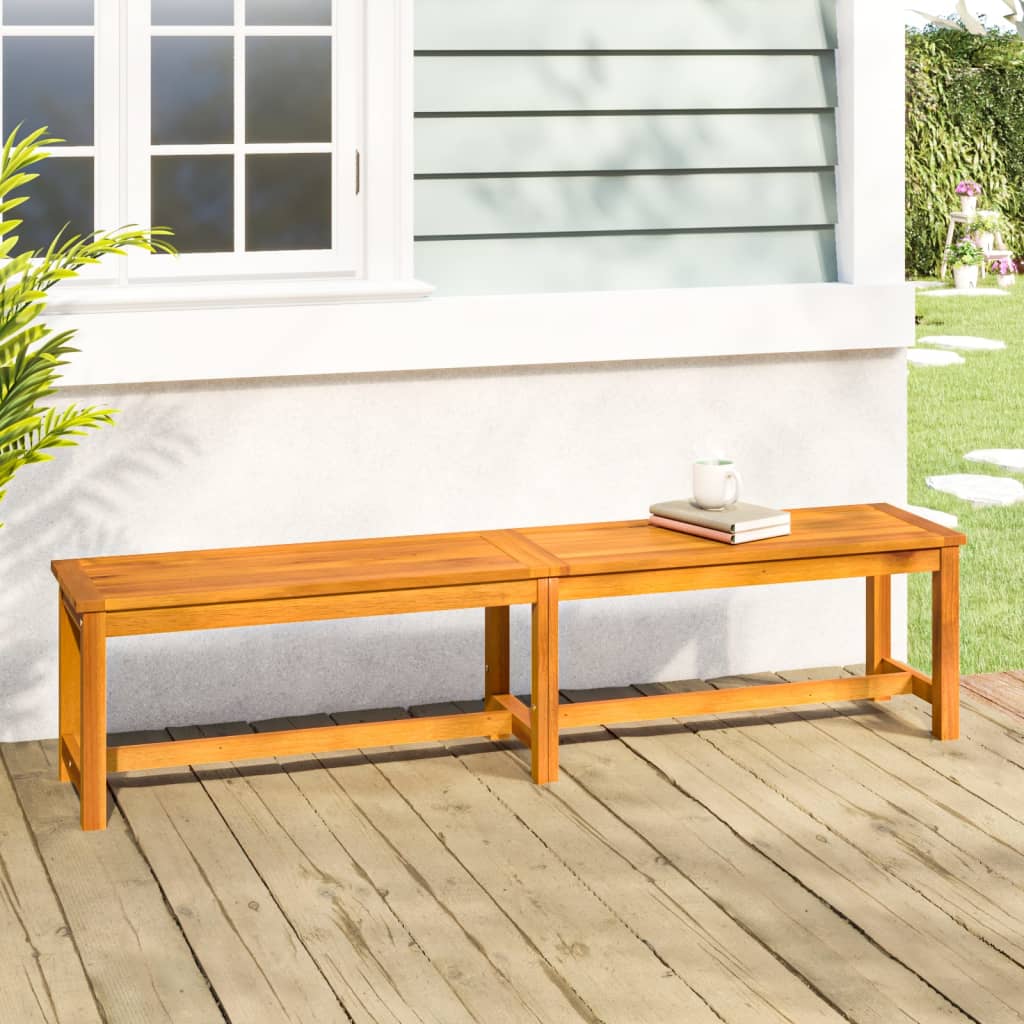 vidaXL Patio Bench 70.9"x13.8"x17.7" Solid Wood Acacia