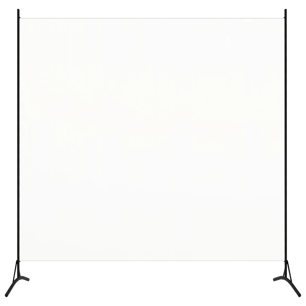 vidaXL Room Divider White 68.9"x70.9" Fabric