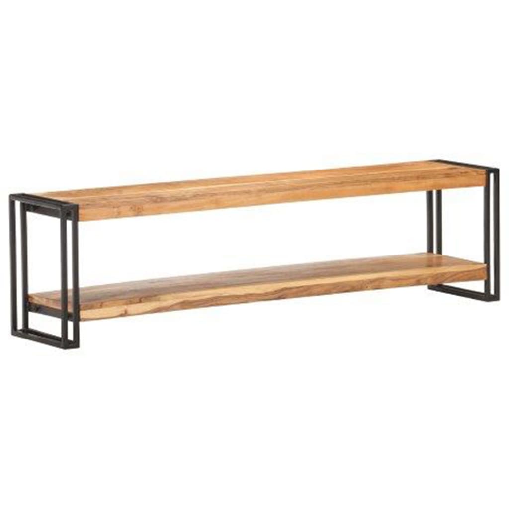 vidaXL TV Stand 59.1"x11.8"x15.7" Solid Wood Acacia