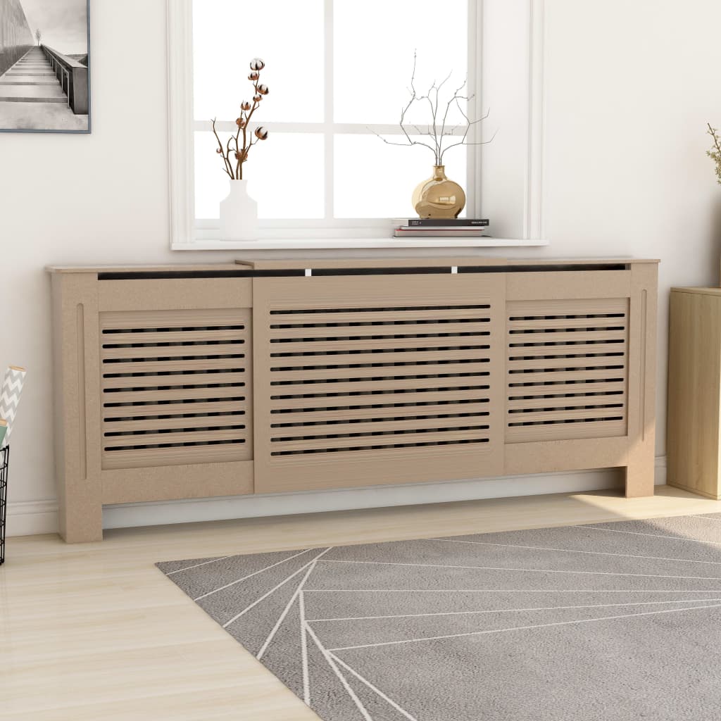 vidaXL MDF Radiator Cover 80.7"