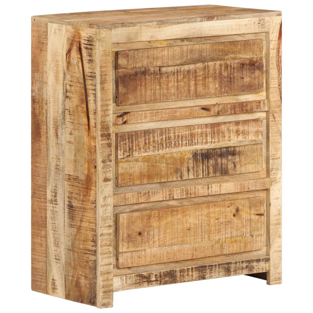 vidaXL Drawer Cabinet 23.6"x13"x29.5" Solid Wood Mango