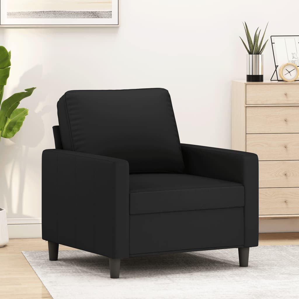 vidaXL Sofa Chair Black 23.6" Velvet