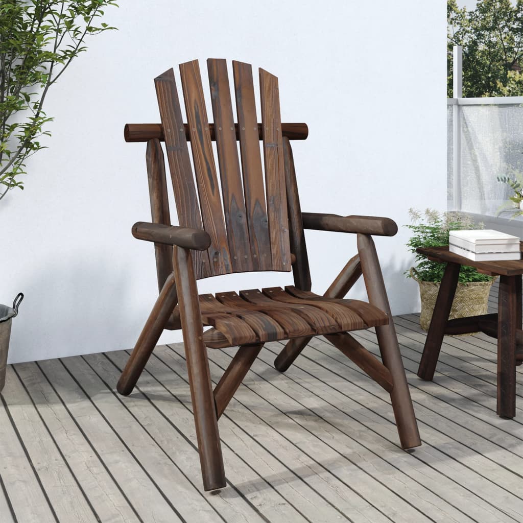 vidaXL Patio Chair 26.8"x33.9"x40.6" Solid Wood Spruce