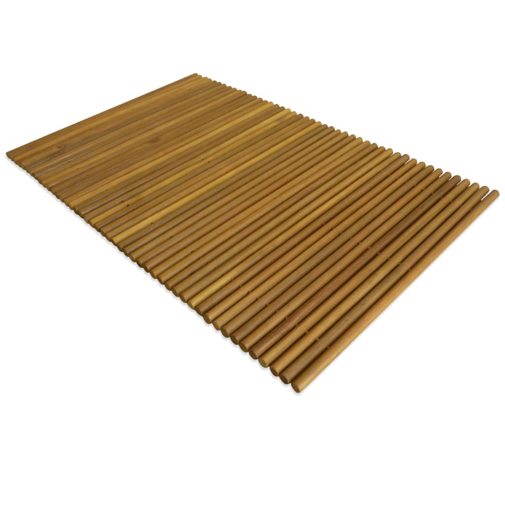 vidaXL Bath Mat Acacia Wood 31.5"x19.7"