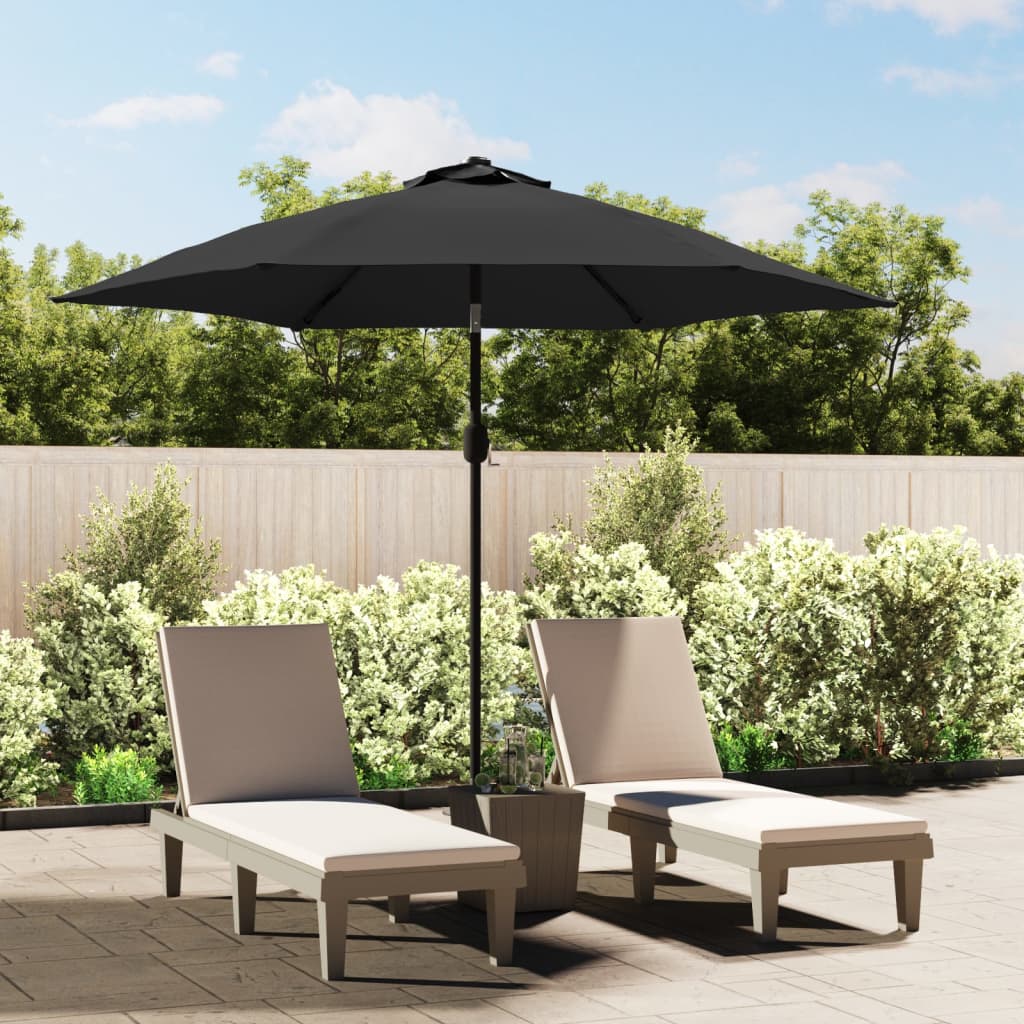 vidaXL Outdoor Parasol with Metal Pole 118" Anthracite