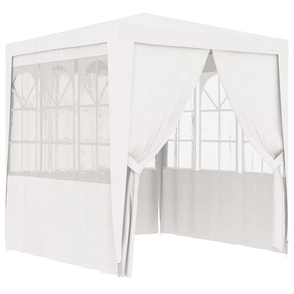 vidaXL Professional Party Tent with Side Walls 6.6'x6.6' White 0.3 oz/ft2