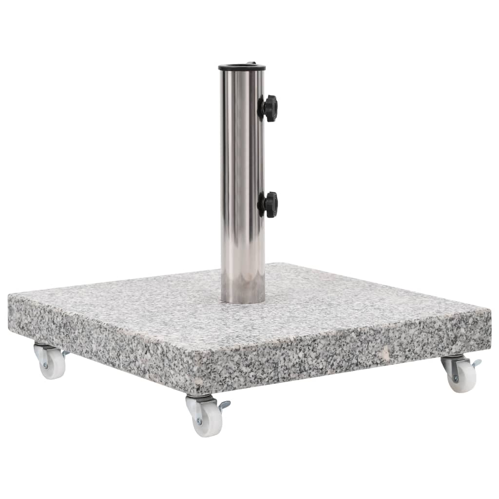 vidaXL Parasol Base Granite 66.1 lb Square Gray