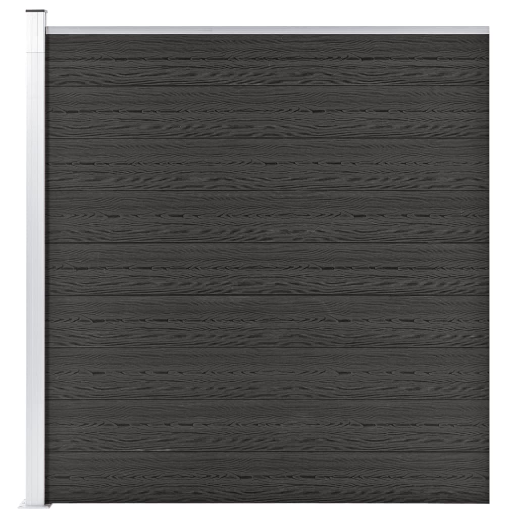 vidaXL Garden Fence WPC 68.9"x73.2" Gray