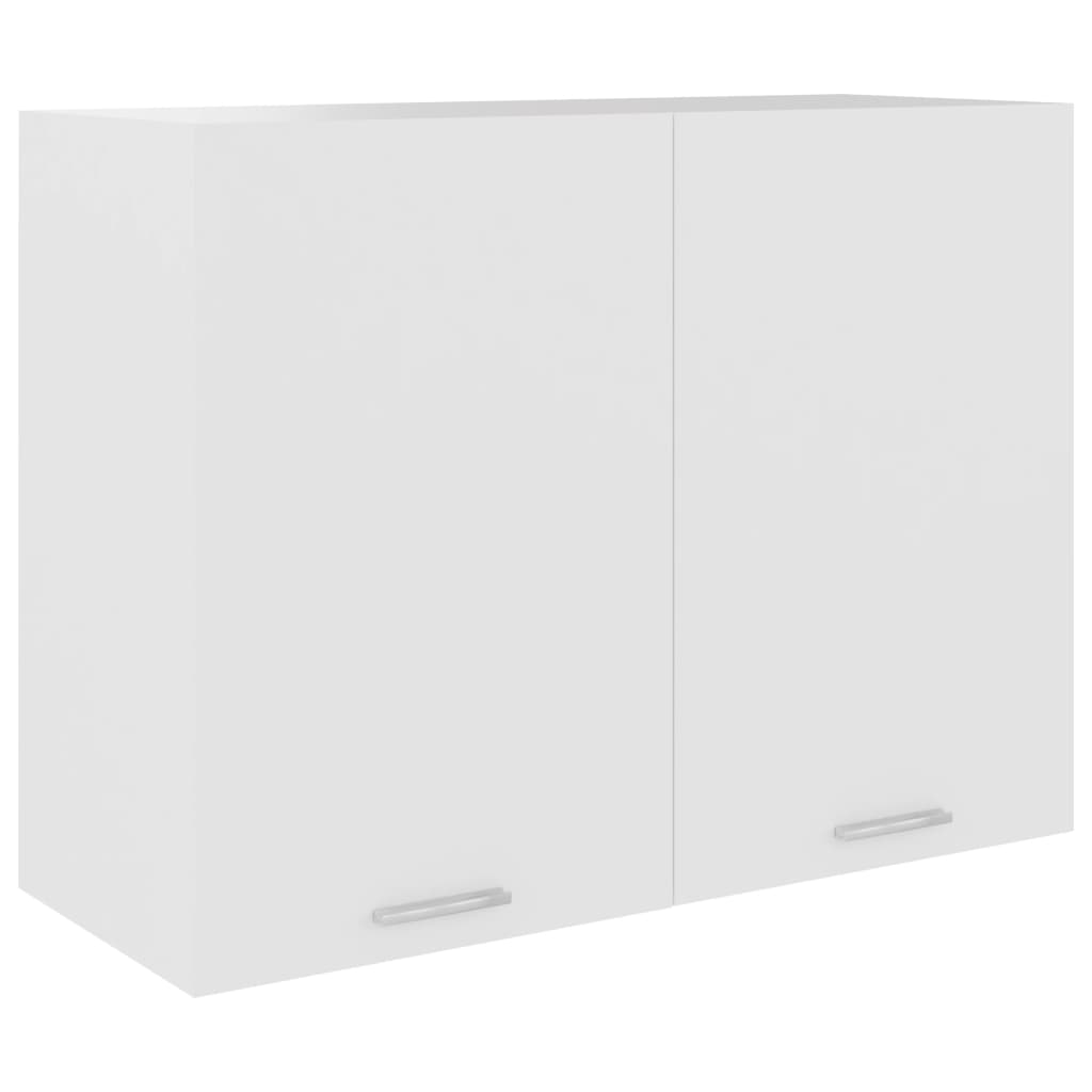 vidaXL Hanging Cabinet White 31.5"x12.2"x23.6" Engineered Wood