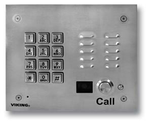 Stainless Steel Keypad and Color Camera