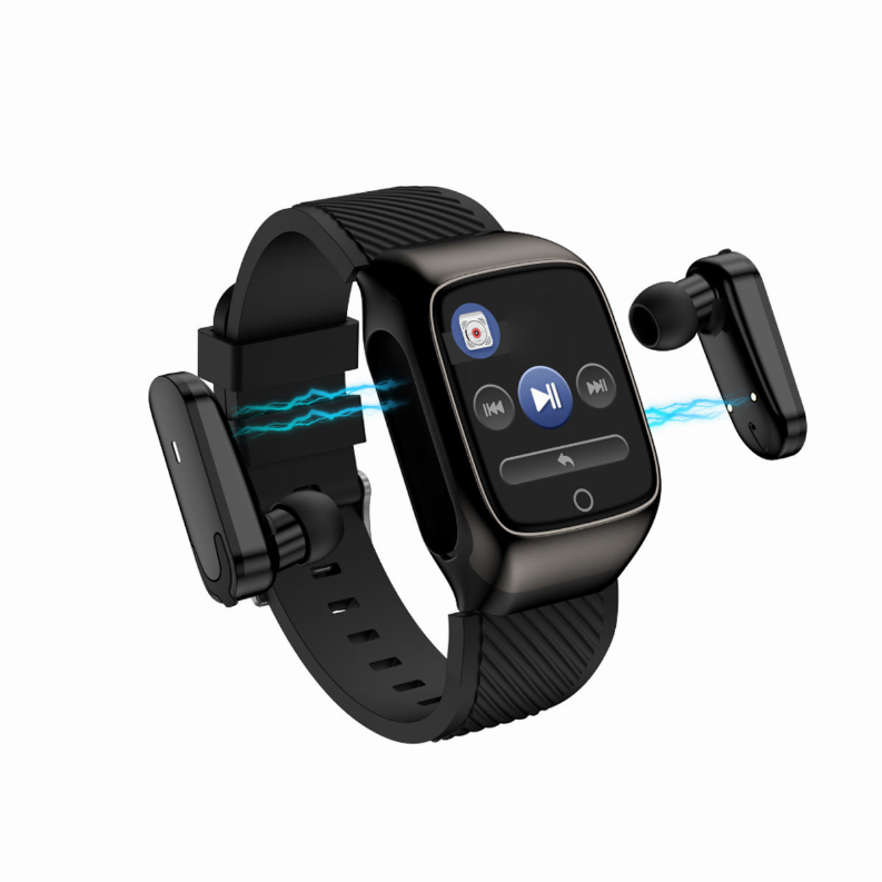 2 in 1 Compact Smart Fit Watch And Bluetooth Earpods