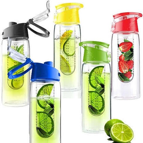 Fruit Cola Bottle a Fruit Infuser Drink Bottle - Yellow