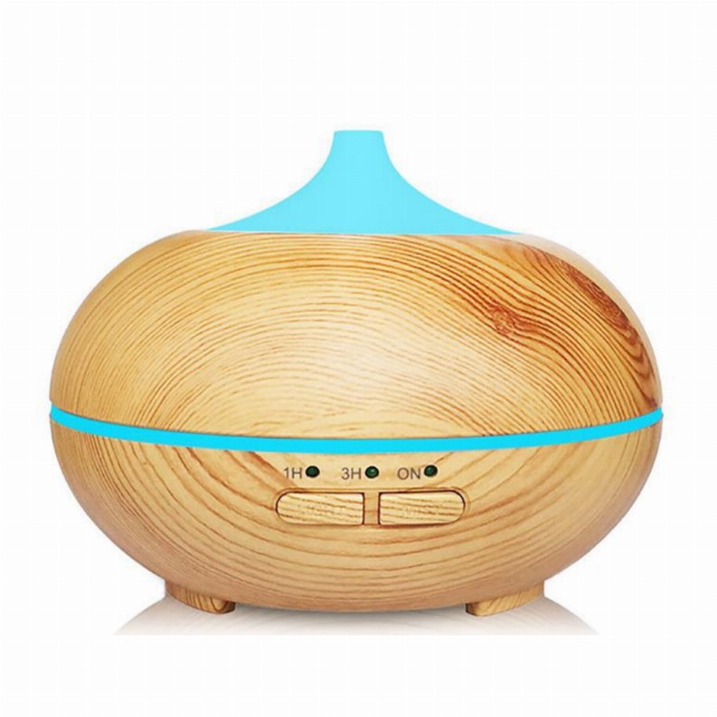 Mistyrious Essential Oil Humidifier Natural Oak Design With Easy Remote