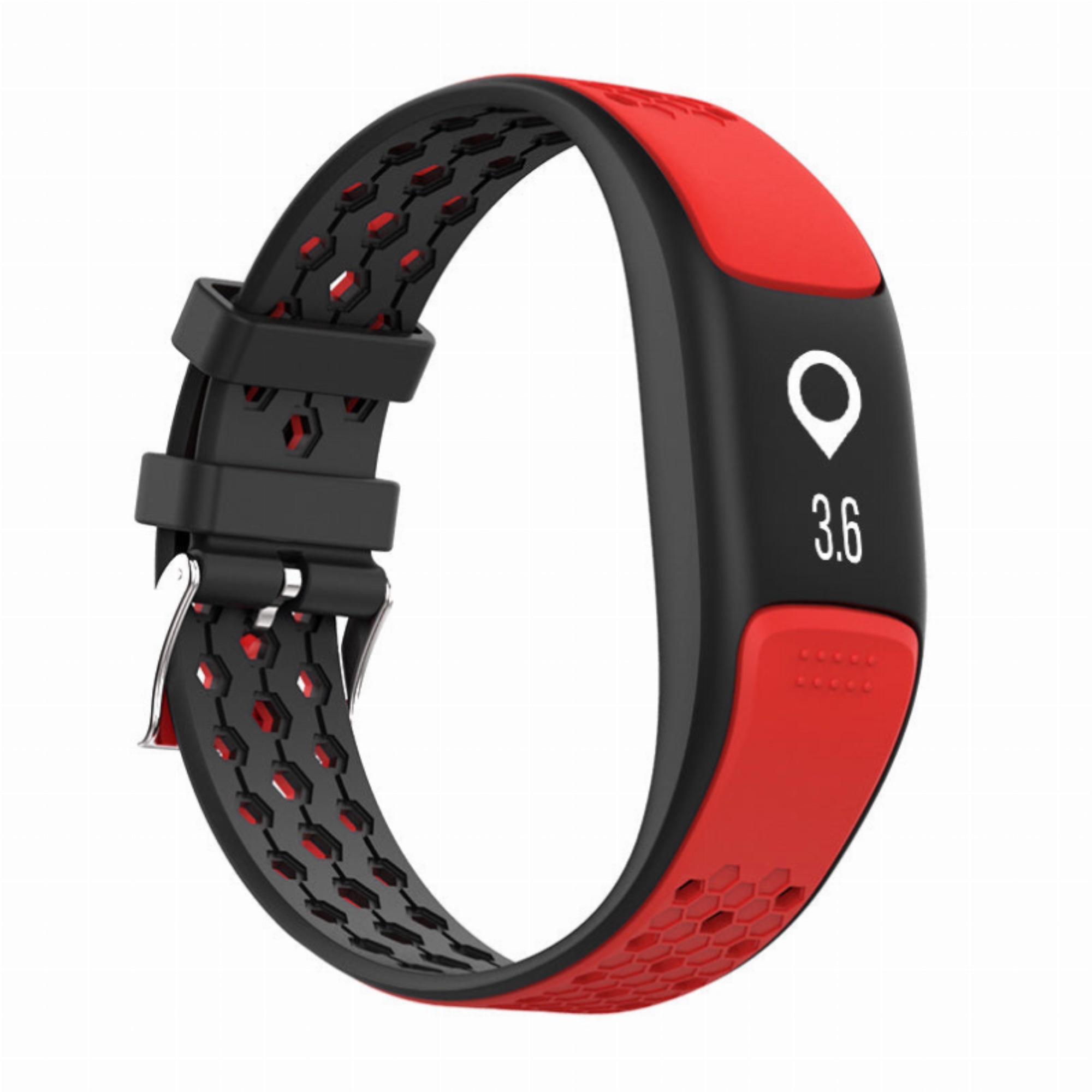 Smart Fit Sporty Fitness Tracker and Waterproof Swimmers Watch - Red