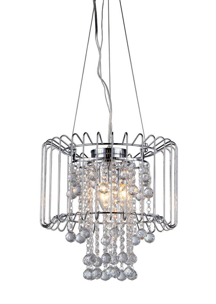 Cassandra Crystal-Chrome Chandelier