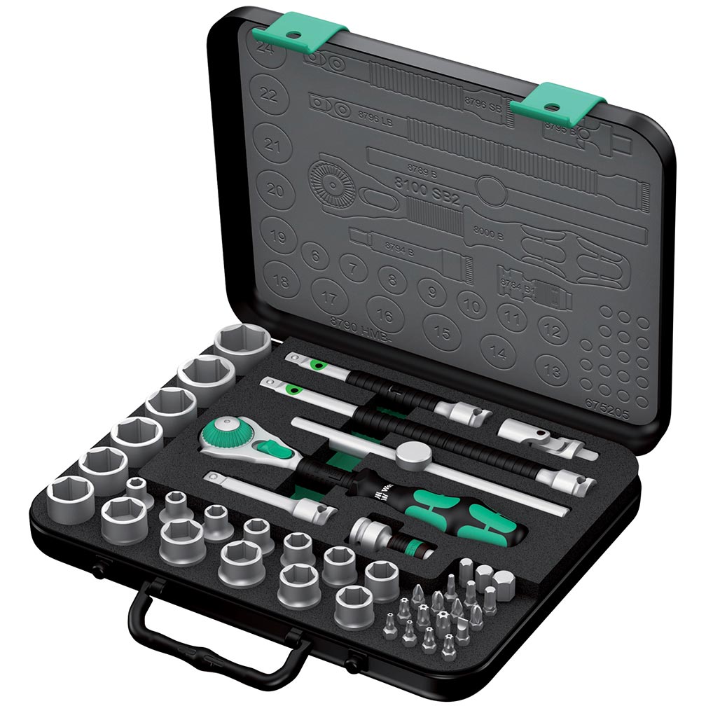 Wera Zyklop Metric 3/8" Drive Speed Ratchet Set (43-Piece Set)