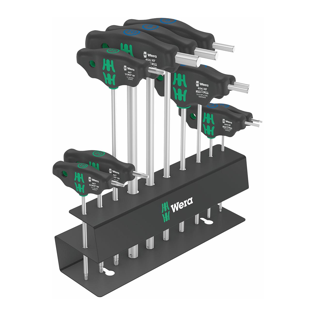 Wera 'Bicycle Set 6' Metric T-Handle Hex-Plus Driver Set with Rack (10 Piece)