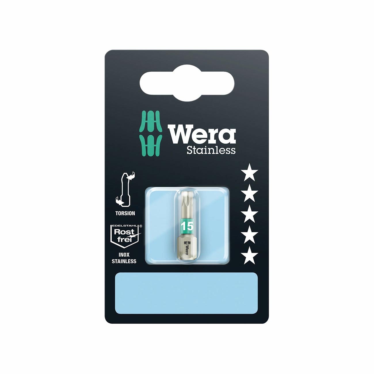 Wera Bit: Stainless Steel Torx TX #15 x 25mm