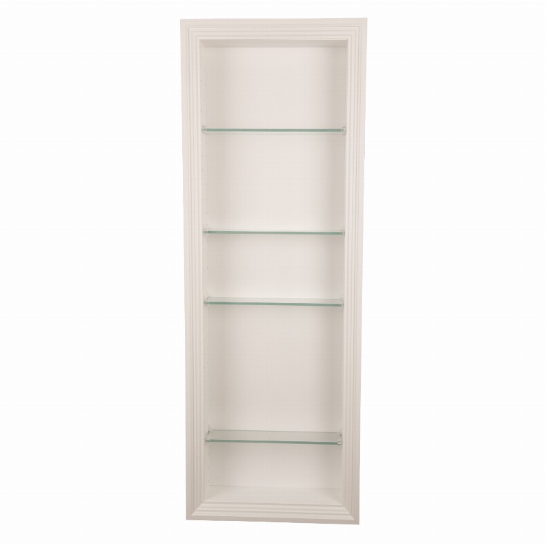 Nokomis Recessed Niche - 49.5"h x 15.5"w x 3.5"d White