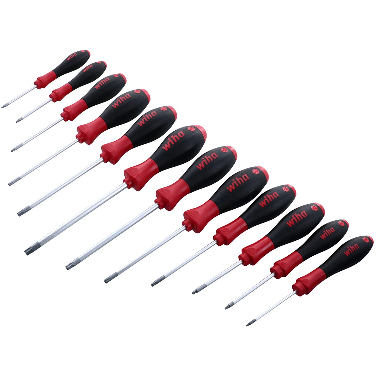 Wiha SoftFinish Cushion Grip Torx Screwdriver Set T5 to T40 (12 Piece Set)