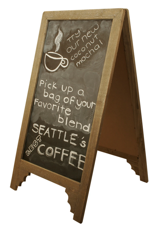 Chalkboard Display Sign