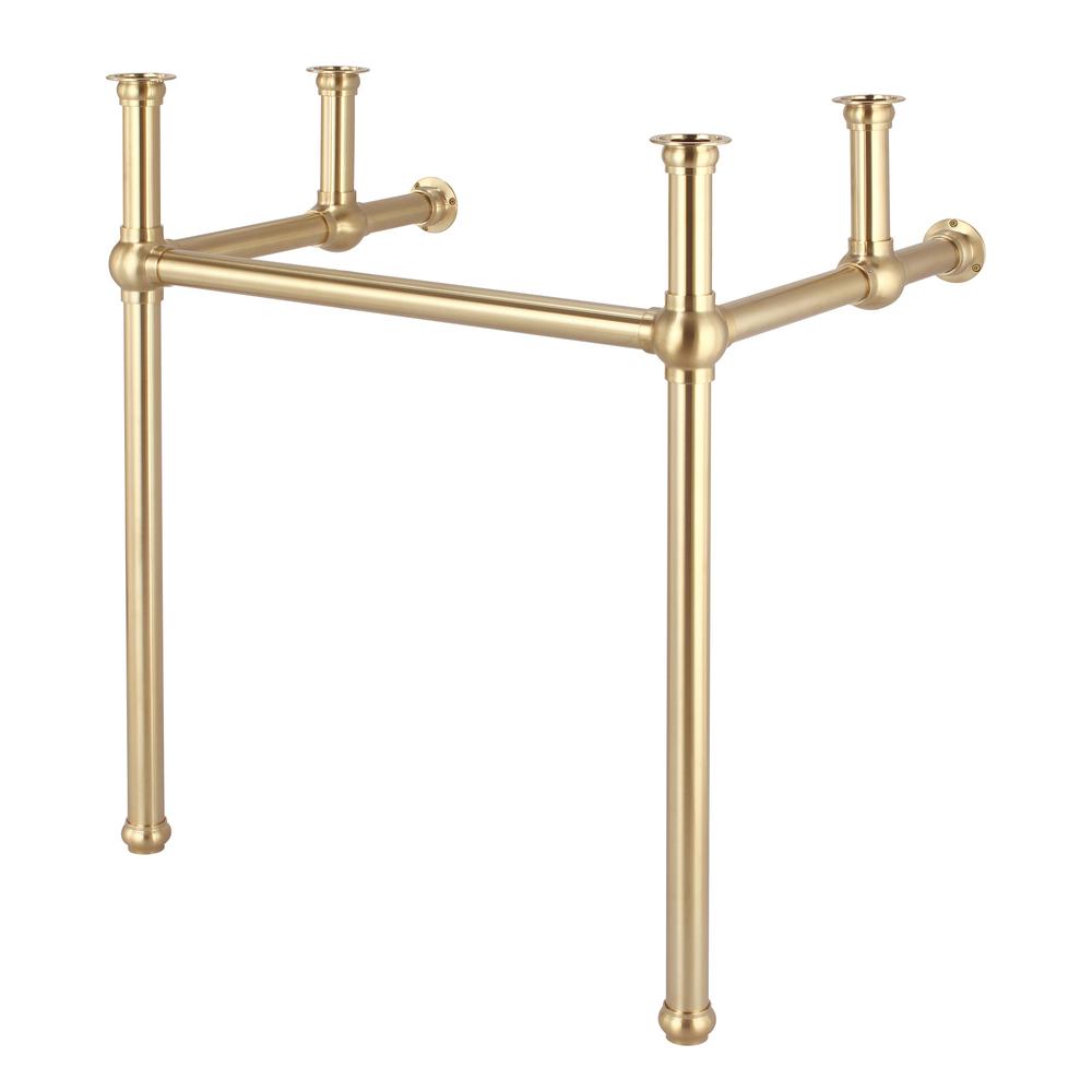 Embassy 30 Inch Wide Single Wash Stand and P-Trap included in Satin Gold Finish