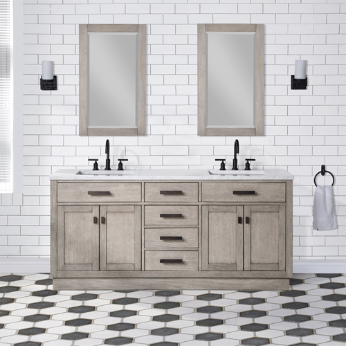 Chestnut 72" Double Bathroom Vanity