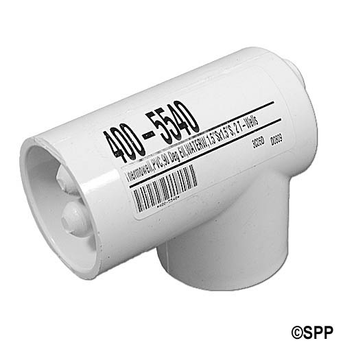 Thermowell, Waterway, PVC, 90+ Ell, 1-1/2"S x 1-1/2"S, 2 T-Wells