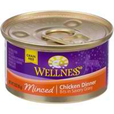 Wellness Cat Cut Minced Chicken (24x3OZ )