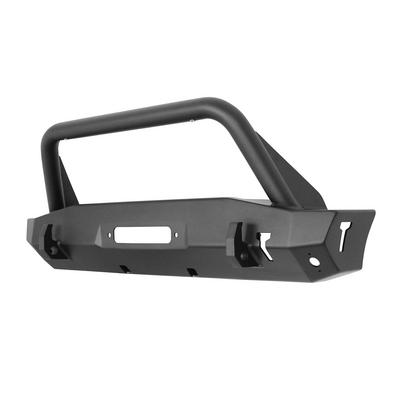 07-C WRANGLER(EXCL 2018 JL)TEXTURED BLACK WJ2 STUBBY FRONT BUMPER W/BULL BAR