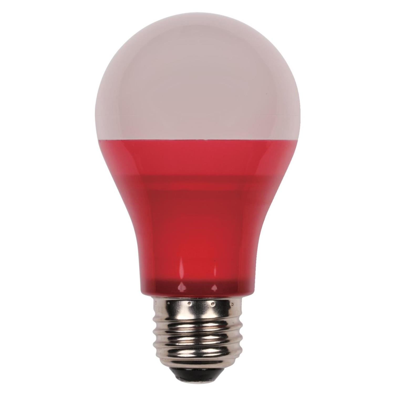 5W Omni A19 LED Party Bulb Red E26 (Medium) Base, 120 Volt, Box