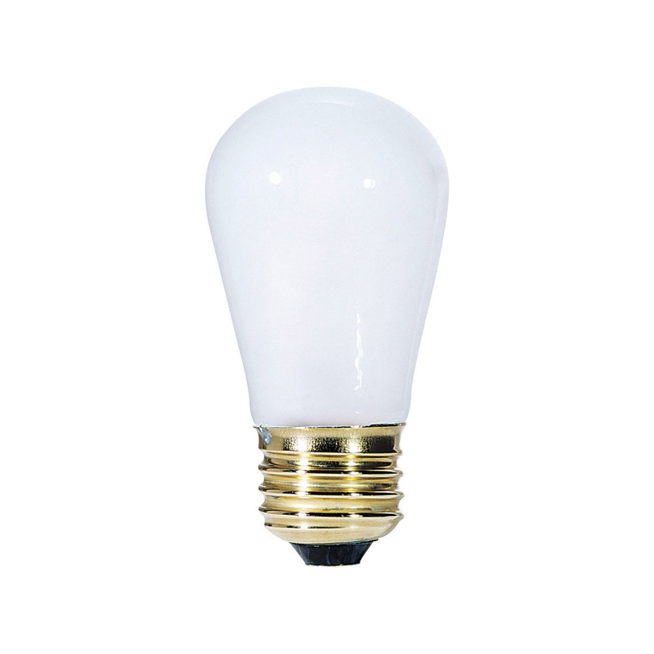 11W S14 Incandescent Frost E26 (Medium) Base, 130 Volt, Card