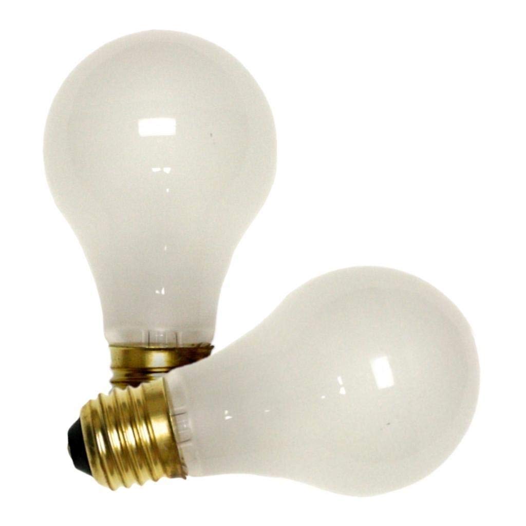 15W A15 Incandescent Frost E26 (Medium) Base, 130 Volt, Box, 2-Pack