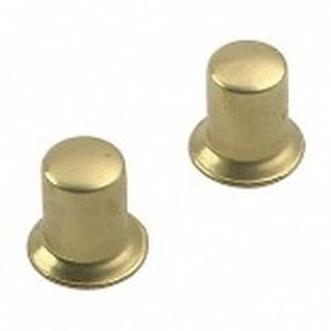 2 Lamp Finials Brass Finish