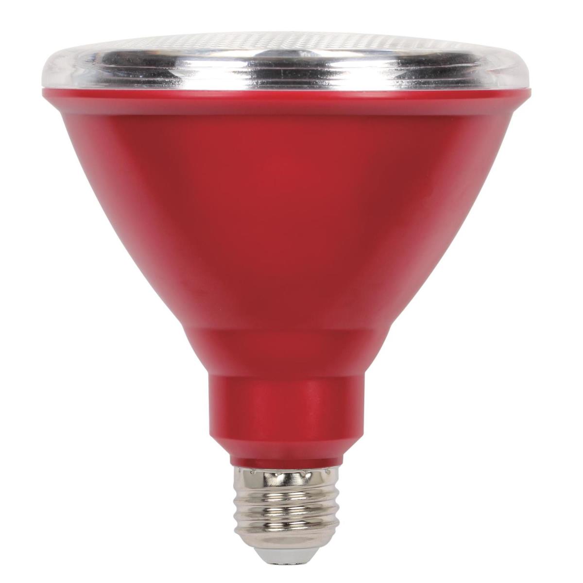 15W PAR38 Outdoor LED Red E26 (Medium) Base, 120 Volt, Box