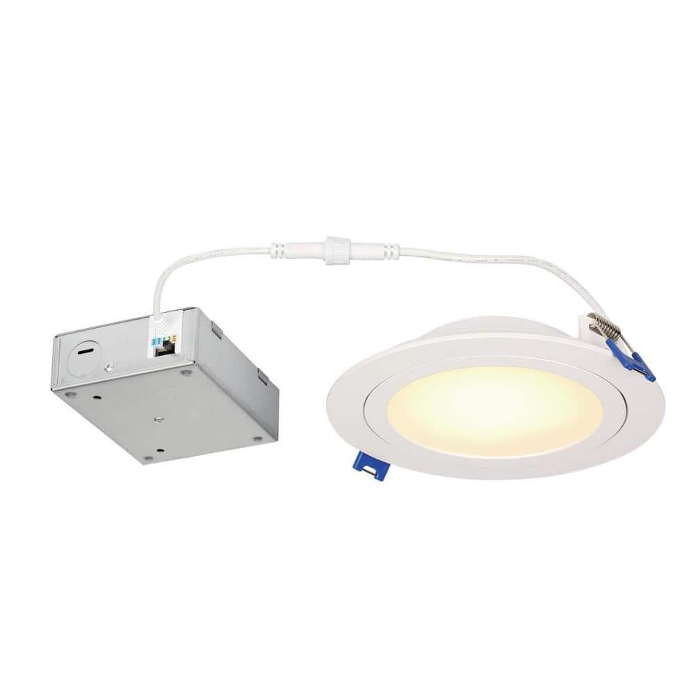 Westinghouse Lighting 15-Watt (100-Watt Equivalent) 6-in. Gimbal Recessed LED Downlight with Color Temperature Selection, Dimmab