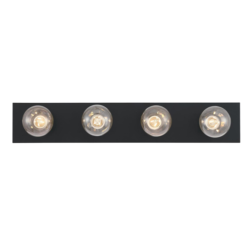 Westinghouse Lighting Four-Light Indoor Wall Fixture, Matte Black Finish