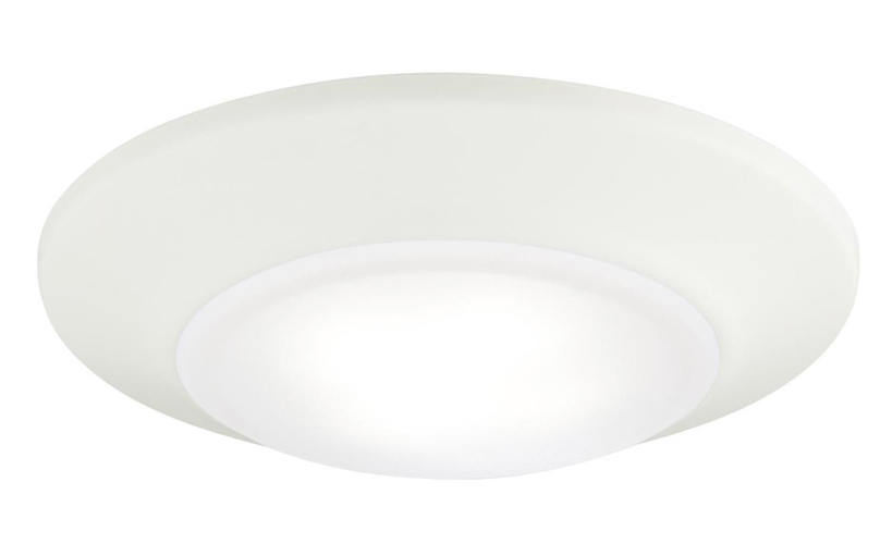 6" LED Surface Mount White Finish with Frosted Lens, 5000K