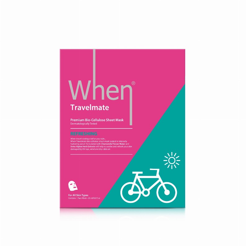 Travelmate Refreshing Premium Bio-Cellulose Sheet Mask - When