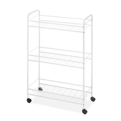 Household Cart Slim 3 Tier White