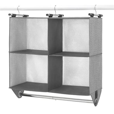 4 Section Closet Organizer Gry