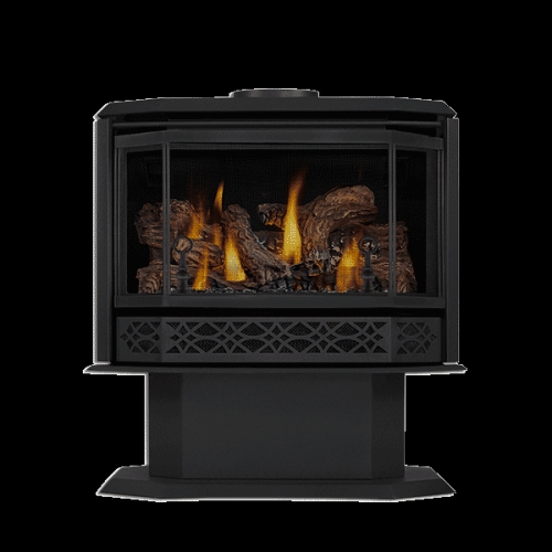 TDS60N - TIMBERWOLF CAST IRON GAS STOVE,  NATURAL GAS, WITH DOOR AND SAFETY BARRIER